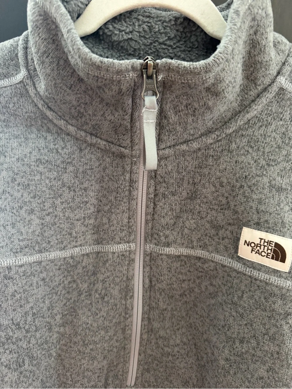 The North Face Men’s Gray Half-Zip Fleece Pullover